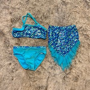 Wonder Nation Mermaid Bikini Set
